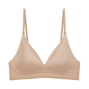 Miiow | French Style Triangle Cup Bra Womens Underwear Seamless Anti-Sagging Side Breast Collection Foundation Liquid Vest Top Bra