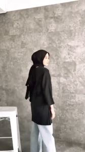 KAOS WANITA OVERSIZE BASIC POLOS UKURAN XXL/XXXL JUMBO FOR HIJAB T-SHIRT