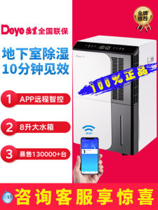 DeYe DYD-D50A3 Dehumidifier Villa Basement Quiet Moisture Proof Humidity Controller Compressor Type for Large Room Area