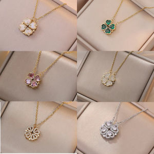Dây Chuyền Vàng Hồng Da Ling Thiết Kế Thanh Lịch Dây Chuyền Xương Đòn Dây Chuyền Trái Tim Vàng Mới 2025 Phụ Kiện Thời Trang Nữ