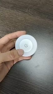 Warm White Yellow Light Wireless Bedside Lamp / LED Touch Sensor Night Light /adjustable Intelligent Lighting Wall Lamp/mini Round Magnetic Stickable Light
