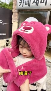 Nón len cho bé gái mũ len gấu TOY STORY siêu đáng yêu lông mịn cực ấm áp