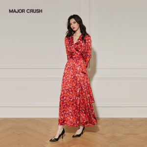 Elegant French Vintage Slimming Fashion Print Dress