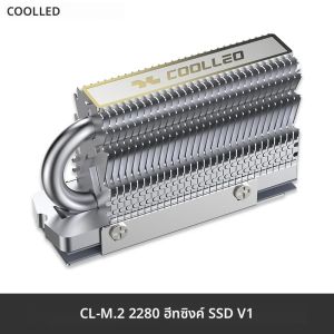 COOLLEO CL-SSD V1 M.2 2280 SSD Nvme ความร้อน Solid State Drive หม้อน้ํา Electroplated Reflow เชื่อม AGHP HeatPipe Cooler