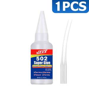 502 Super Glue 10.7oz Clear Instant Medium Cyanoacrylate Adhesive Liquid for Woodworking Wooden Crafts Furniture Repairs All Purpose Strong CA Glue for Metal Glass Plastic Ceramic Leather