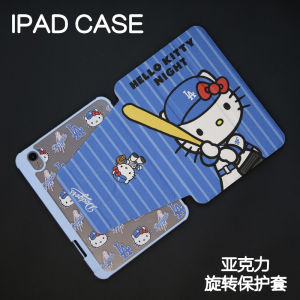 Baseball KT Acrylic Apple iPad Protective Case with Pen Slot Shockproof Hard Shell for Air 4/5/6 pro 11/10.9 Mini 4/5/6/7