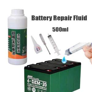 500Ml Battery Repair Solution / Battery Solution Water / Battery Fluid - With Free Tools