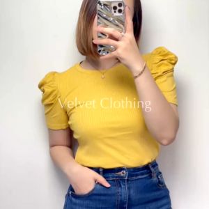 Blouse Puffy Knit Wanita: Atasan Stylish & Nyaman