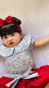 CHERRY BLOSSOM BLOOMERS SET baju rok celana bandana sepatu pakaian anak bayi perempuan cewek lucu murah terlaris cod berkualitas owen baby shop