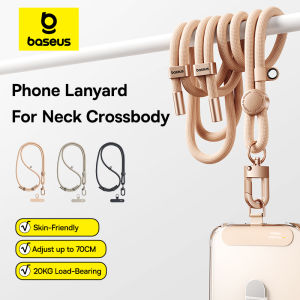 Baseus Phone Strap Tab Ultra-thin Patch Adjustable Lanyard Detachable Anti-lost Metal Keychain for iPhone Samsung Phone Strap