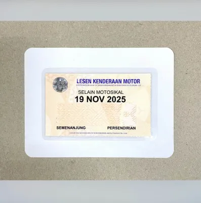 Roadtax Sticker / Puspakom Sticker / Pelekat Cermin Cukai Jalan / Sticker Cukai Jalan/New Car Roadtax Sticker Commercial New Roadtax Sticker/Pelekat Cermin Cukai Jalan Transparent