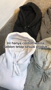 Hoodie Pria Bloods Tebal Bahan Fleece Solid 260Gsm Distro Quality Sablon DTF M L XL XXL