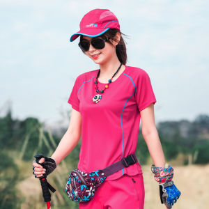 เสื้อยืดแห้งเร็วสำหรับกลางแจ้งในฤดูร้อน แขนยาว แขนสั้น หลวม ระบายอากาศได้ดี ขนาดใหญ่ เสื้อผ้าสำหรับเดินป่า วิ่ง ออกกำลังกาย สำหรับผู้ชายและผู้หญิง