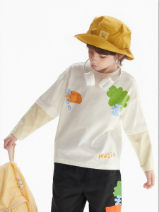 Long Sleeve T-shirt Inner Layer 2-Piece Imitation Top for Spring and Autumn