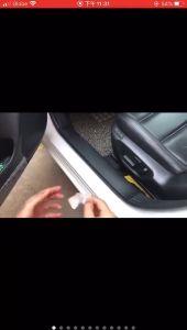 Car Bumper Sticker Car Carbon Fiber Rubber Threshold protection sticker Door Sill Auto Styling Car Bumper Strip Universal Protectors