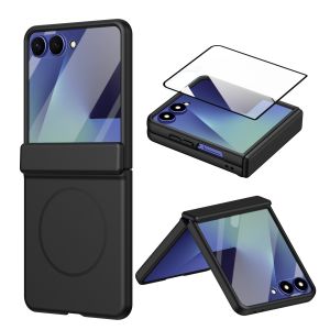 szhaiyu | For MagSafe Magnetic Phone Case for Samsung Galaxy Z Flip 8 7 FE 6 5 4 5G Flip8 with Screen Protector Hinge Protection Cover