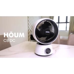 HOUM C8DC Air Circulator Fan 360 Circulation DC Motor 32 Speed Low Energy Consumption Strong Wind Table Fan Kipas Meja WAH LEE STORE