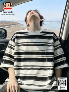 Paul Frank | Color Blocked Stripes Summer Mens Tshirt
