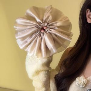 Elegant European Tulle Skirt Hairband Hair Accessories French Style Big Bowknot Hair Ties Headbands Fashionable Hair Ornaments