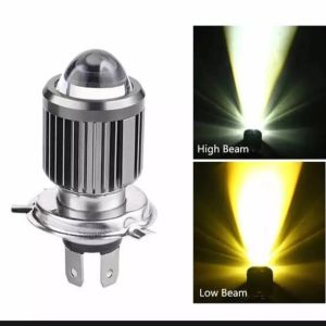 ( 1 Pcs ) BHOLAM LED LASER H4 2WARNA HI/LOW WATERPROOF H4 NYALA KUNING PUTIH UNIVERSAL MOTOR MOBIL LAMPU UTAMA LED LASER KUNING SUPER KUALITAS DAN TERANG
