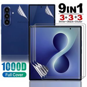 9in1 Hydrogel Film For Samsung Galaxy Z Fold 8 Ultra Flip7 6 5 4 Fold7 ZFold8 Flip8 Soft Screen Protectors Front Back Inner Film
