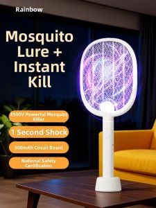 RAINBOW LAFFAIR | Portable High-power Automatic Fly Killing Electric Mosquito Racket