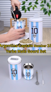 Cuopru Premium Yerba Mate Gourd Set Argentina Captain No.10 Cup tea settea Accessories