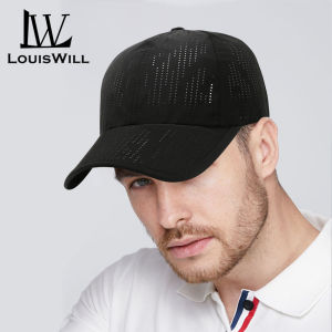 LouisWill หมวกเบสบอลผู้ชายหมวกเบสบอลยูนิเซ็กซ์หมวกเบสบอลกลางแจ้งฤดูร้อนดีไซน์เต็มตาข่ายแห้งเร็วบางเฉียบแฟชั่นป้องกันแสงแดดระบายอากาศได้ดีครีมกันแดดหมวกเบสบอลลำลองกลางแจ้งกีฬา