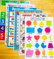 Educational Laminated Charts for Kids Alphabet ABC Shapes  Colors Math ABC Numbers Counting A4 Size Occupations Community Helpers Fruits Vegetables Transportation Sight Words Places. 