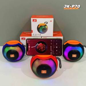 JK-P70 True Stereo Surround Sound 8W High Quality Loud Wireless Bluetooth Speaker RGB Light USB TF card FM Ultra long Standy