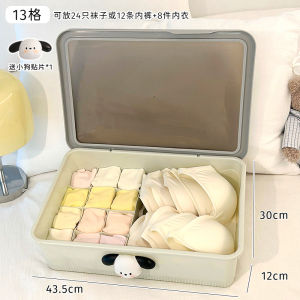Home Use Three-In-One Underwear Socks And Clothes Storage Box Organizer Plastic Cartoon Nordic Style for Everyone