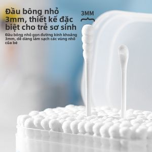 IMLUCKY | Tăm Bông Làm Sạch Tai Và Mũi Cho Bé