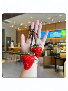 GUOQI | Lucky Strawberry Pendant Car Decor