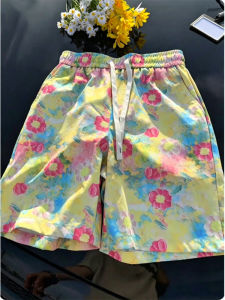 CHENMU | Quần Short In Hoa Hawaii Đôi
