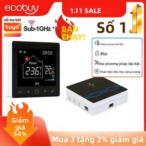 Tuya Nhà Thông Minh Wifi Không Dây Bình Giữ Nhiệt Chạy Bằng Pin Bộ Điều Khiển Nhiệt Độ Kỹ Thuật Số Cho Nồi Hơi Gas Alexa Google Home Điều Khiển