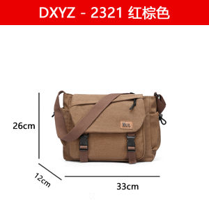 Retro Canvas Shoulder Bag Large Capacity Slant Crossbody Bag for College Students Class Bookbag Canvas Wear Resistant Backpack Printed Logo