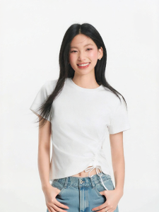 Semir | Áo Thun Nữ Ôm Body Asymmetrical Mới Xuất Hiện Mùa Hè 2025
