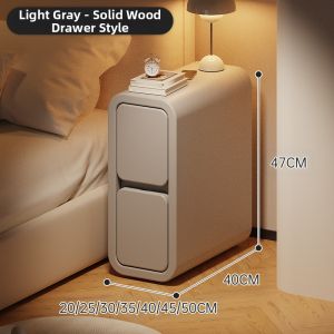 ZHUSHANXIA | Narrow Bedside Nightstand 20cm