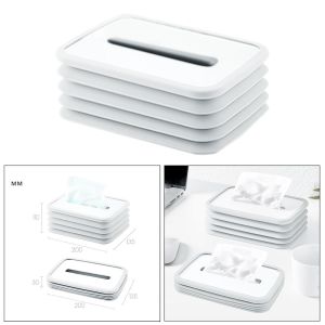 Silicone Tissue Box Flexible Car Tissue Napkin Organizer Holder For Dining Table Living Room Desktop Household Pumping Case