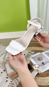 TOONICE 2.5 inches Sandals with Heels for Women Korean High Heels Sandals Elegant chunky heels Sandals