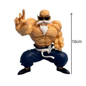 10cm Anime Dragon Ball Figure GK Muscle Master Roshi Goku Kame Sennin Figurine PVC Action Figure Model Children Dolls Gift Toys