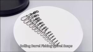 Phụ Kiện Câu Cá ShareShark 100 Chiếc Khóa Xoay Bằng Thép Carbon Móc Câu Xoay Phụ Kiện Câu Cá