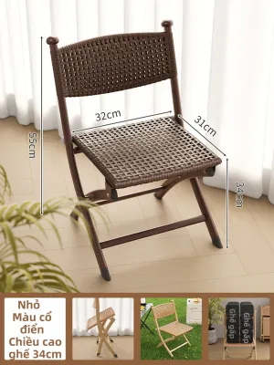 ZANMI | Ghế Mây Gấp Đỡ Cho Người Cao Tuổi
