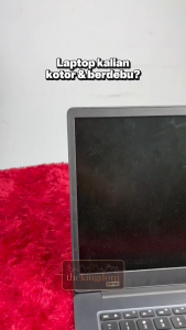 TaffGO Microfibre Cloth Kain Laptop Keyboard Cover Cleaning Cloth Lap 15" 16" inch AF02 Grey Gray Abu