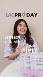 LACPRODAY Probiotic with Grape Flavor Minuman Probiotik Pelancar Pencernaan BAB Lancar Prebiotics Drink