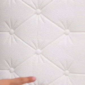 5Pcs 3D Anti-Collision Foam Wallpaper Self-adhesive Stereo Foam Wall Stickers Anti-Collision Soft Cushion Wallpaper Bedroom Living Room Decor DIY Home Waterproof Wallpaper Wall Stickers