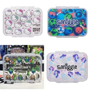 Smiggle Australia Transparent Lunch Box Large Capacity Outdoor Fruit Box Primary And Middle School Children Lunch Container