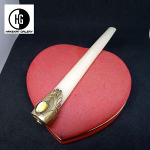 pipa once sedotan tulang sapi kristal variasi alpaka h80