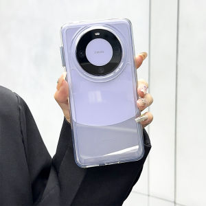 Transparent Silicone Phone Case for Huawei Mate60 pro Full Cover Anti-Fall Simple Design Luxury Feel Suitable for Men And Women