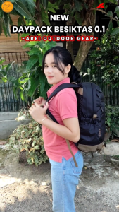 TAS RANSEL DAYPACK BESIKTAS 01 AREI OUTDOORGEAR FREE RAINCOVER TAS DAYPACK SEKOLAH HIKING OUTDOOR MULTIFUNGSI